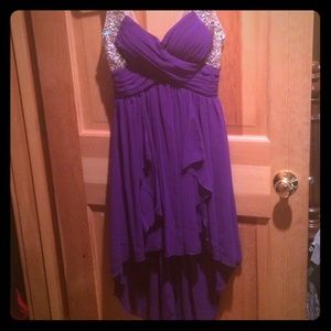 Purple homecoming/prom dress