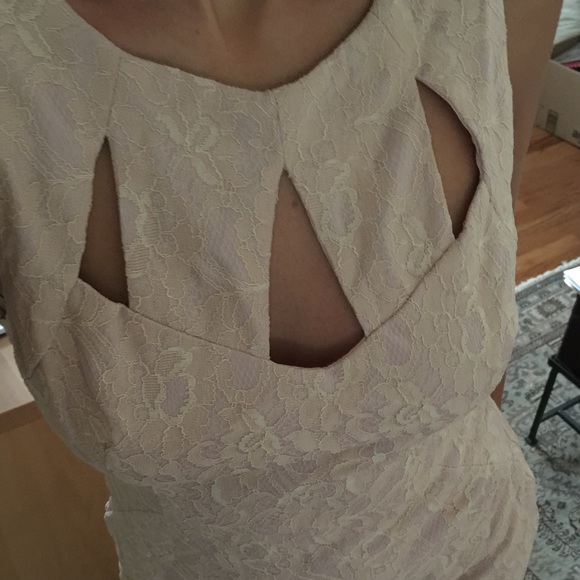 Ark and Co. New pink blush mini cut out dress Sz m - Picture 3 of 4