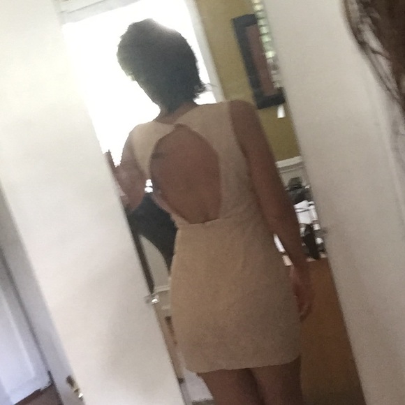 Ark and Co. New pink blush mini cut out dress Sz m - Picture 4 of 4