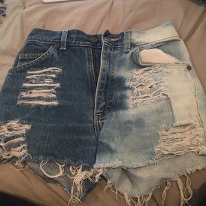 Lee vintage washed out Jean shorts