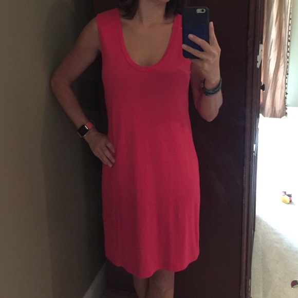 Banana Republic pink cotton/modal dress, Size Sm