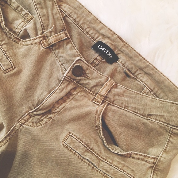 BEBE cargo khakis