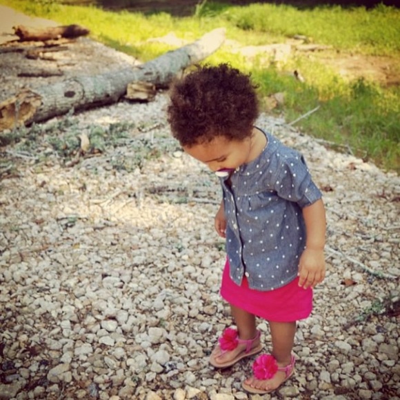 Adorable Carters 3/4 sleeve denim.