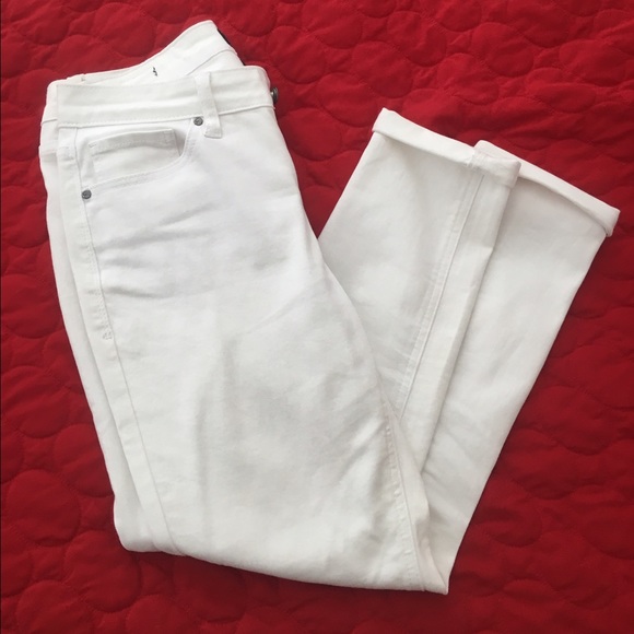 White Skinny Ankle Jeans