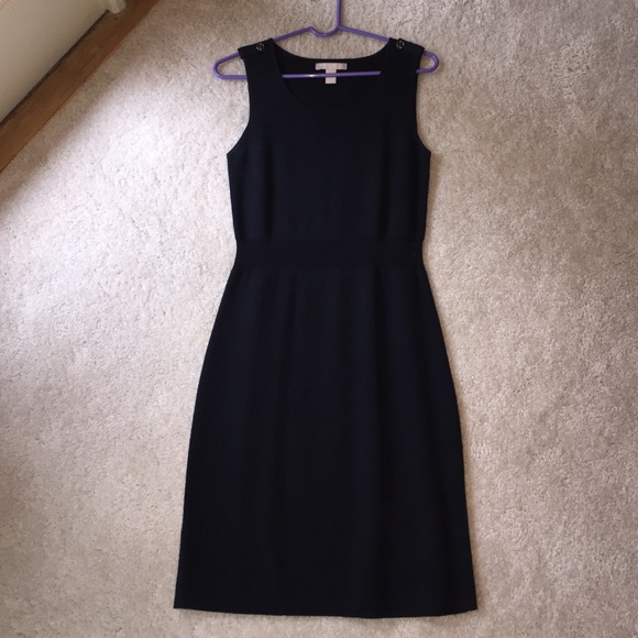 Navy Banana Republic cotton/stretchy knit dress