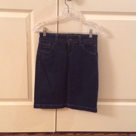 Dark Denim Mini Skirt