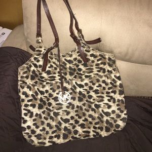 Authentic Michael Kors Leopard Print Bag