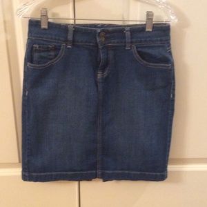 Blue Denim Mini Skirt