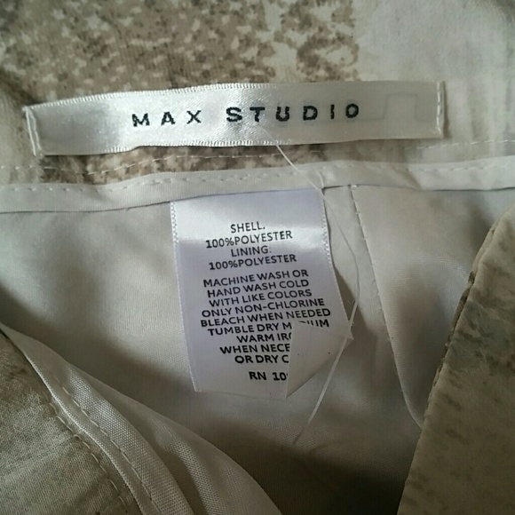 Max Studio Abstract Chiffon Ruffle Edge Skirt - Picture 3 of 3