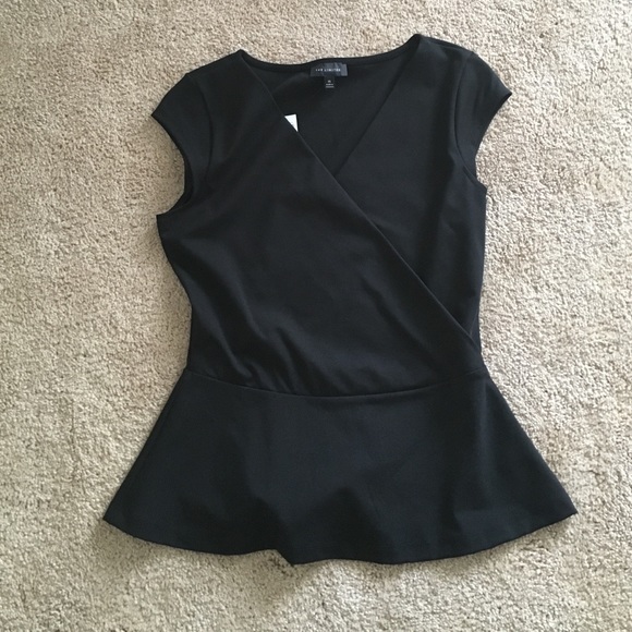 The Limited black peplum top