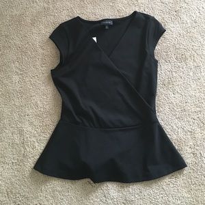 The Limited black peplum top