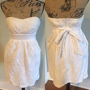 Strapless White Dress