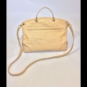 Furla・Ostrich Leather 'Piper' Handbag / Crossbody