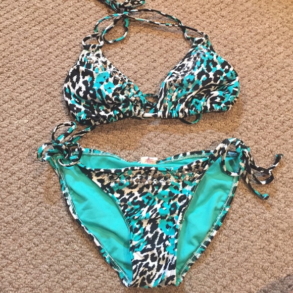 Xhiliration Leopard Bikini