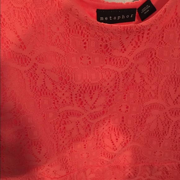 Coral summer dress - Picture 2 of 3