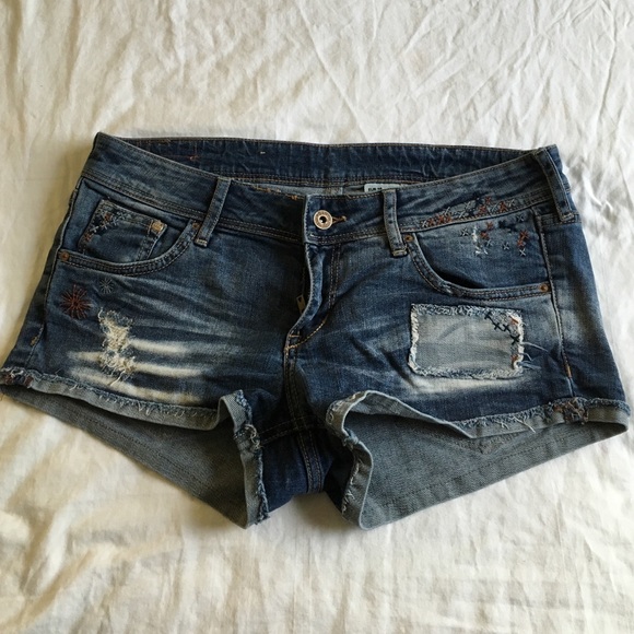 denim shorts