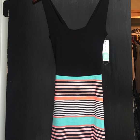 Maxi dress with cut out back.