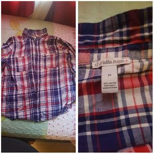 Plaid shirt for women- Plus Size