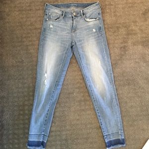 ZARA size 4 distressed jeans