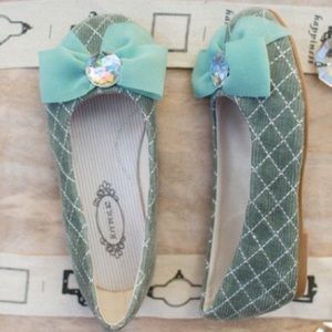 BNWOB JOYFOLIE PIPER SEA GLASS FLATS