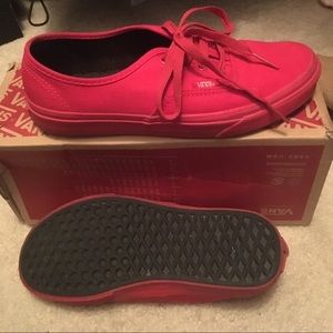 All Red (mono) Vans