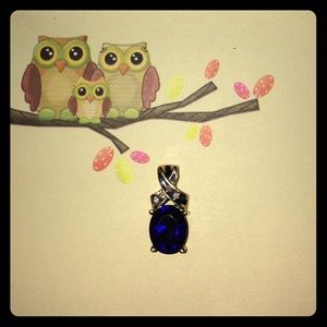Pretty Blue Stone Pendant