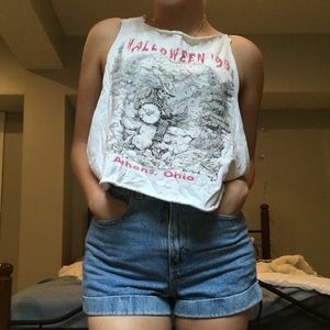 Vintage Halloween distressed tank