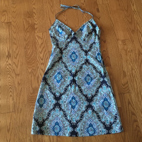 Blue Patterned Dress
