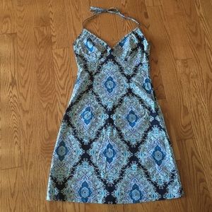 Blue Patterned Dress