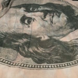 100 dollar bill scarf/wrap