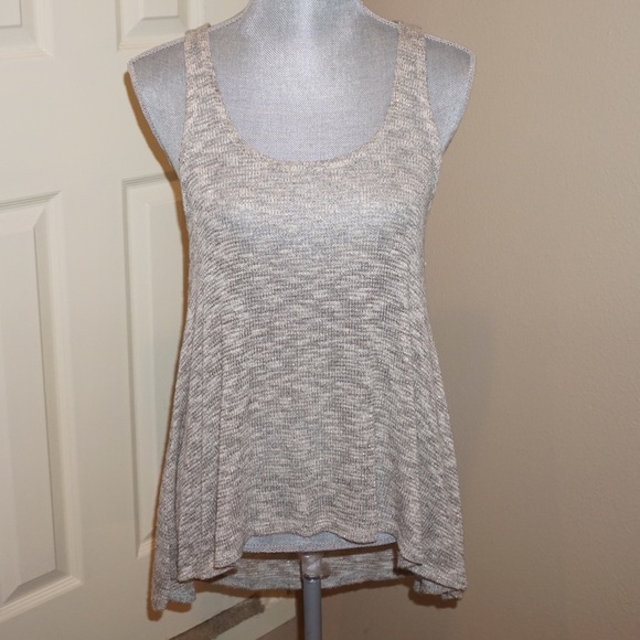 Beautiful high-low sparkly knit tank
