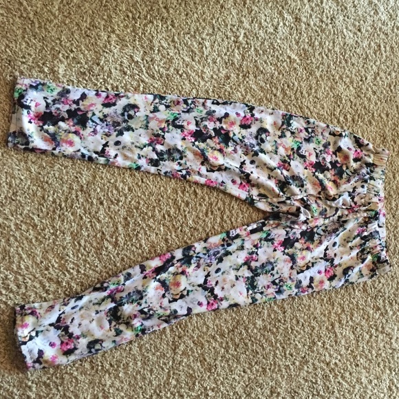 Floral pajama pants