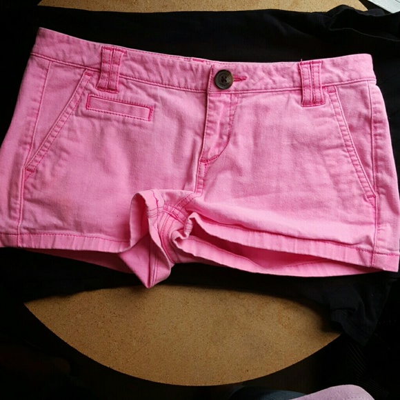 Bright pink shorts