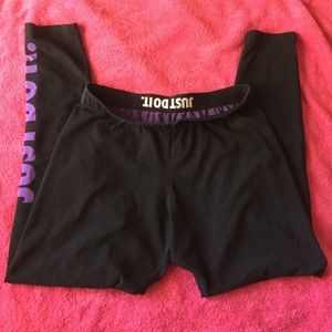 Nike black and purple dri fit leggings
