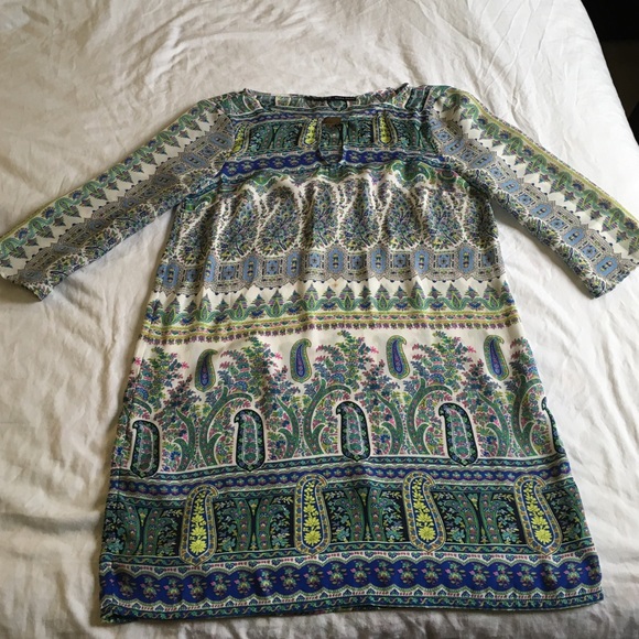 Zara silky fabric short dress