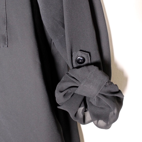 Sheer Button Down Blouse - image 3