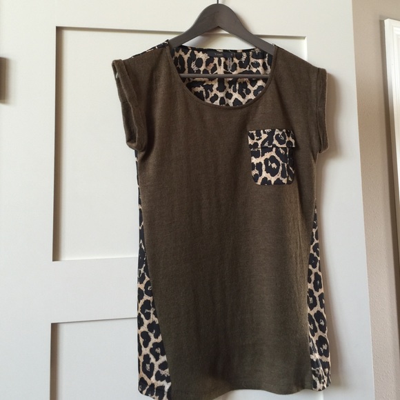 THML a Stitch Fix brand szS mixed material blouse