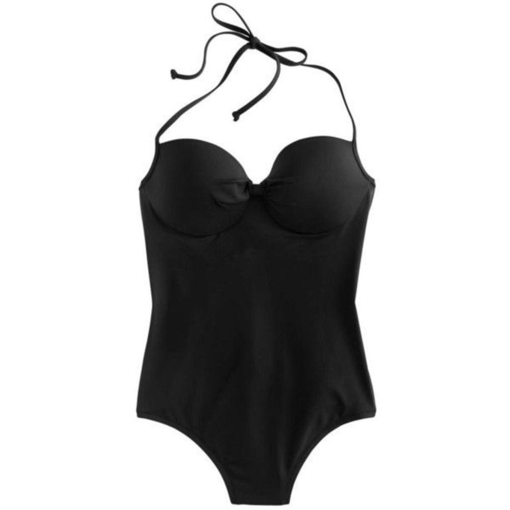 NWT JCrew Black one piece underwire bathing suit👙