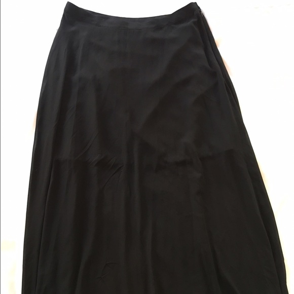 Black maxi skirt