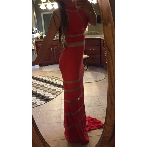 la femme coral dress homecoming prom