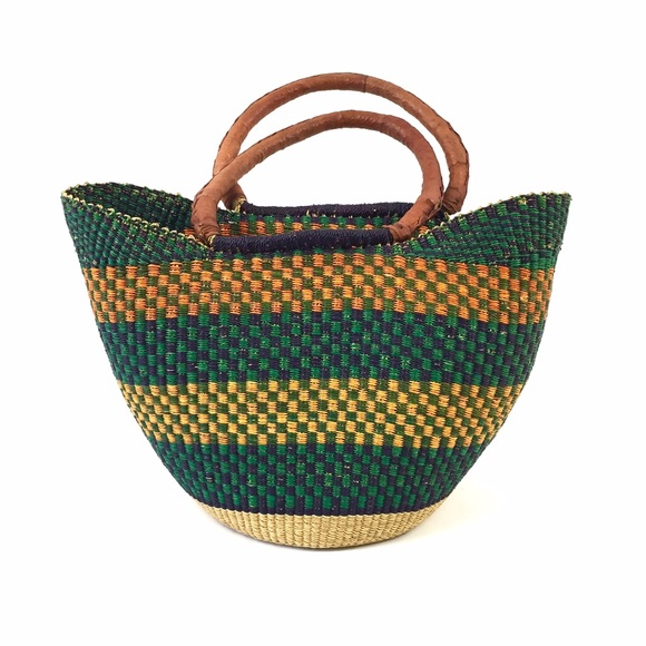 African Hand Woven Bolga Basket Purse
