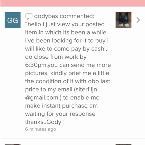 SCAMMER ALERT: BEWARE of Godwin's Closet @godybas