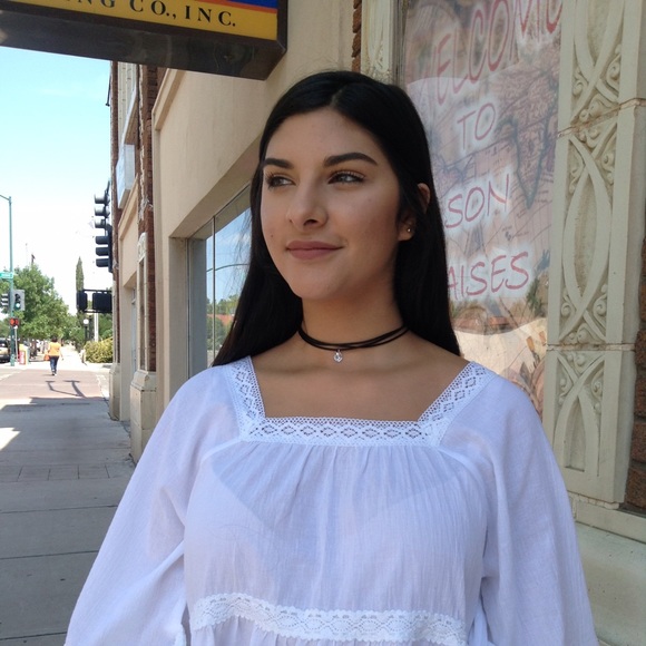 White Bohemian Top-LAST ONE-HOST PICK🌟 - Picture 2 of 5