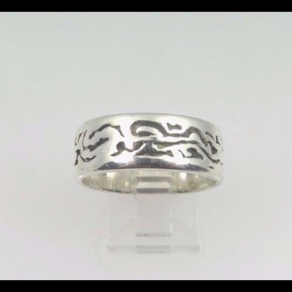Vintage Sterling Silver Unisex Wedding Band Ring