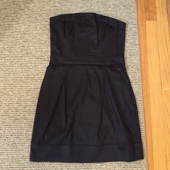 Navy strapless French connection dress size 4