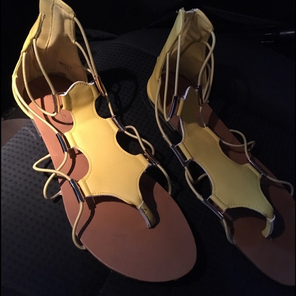 Yellow sandals