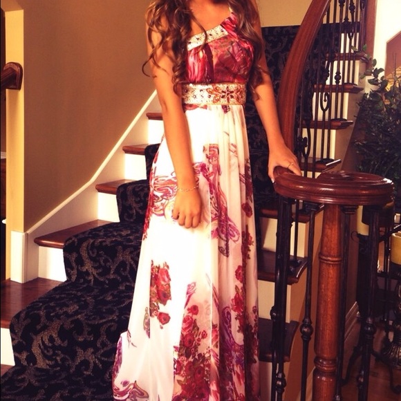 homecoming dress from prom girl very colorful