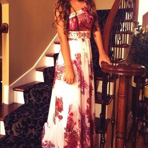 homecoming dress from prom girl very colorful