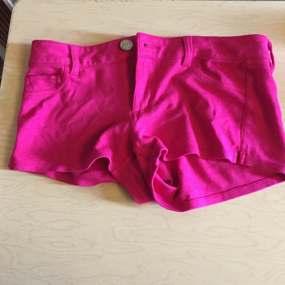 Hot pink shorts