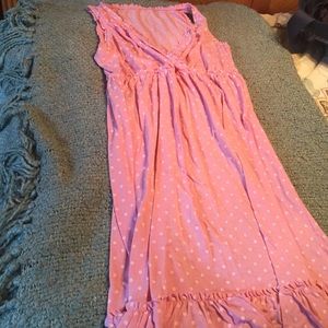 Maternity pink nightgown